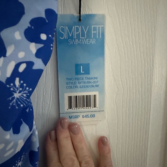 Simply Fit Tankini Swim Top NWT - Picture 3 of 7